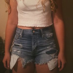 AMERICAN EAGLE: High Rise Jean Shorts